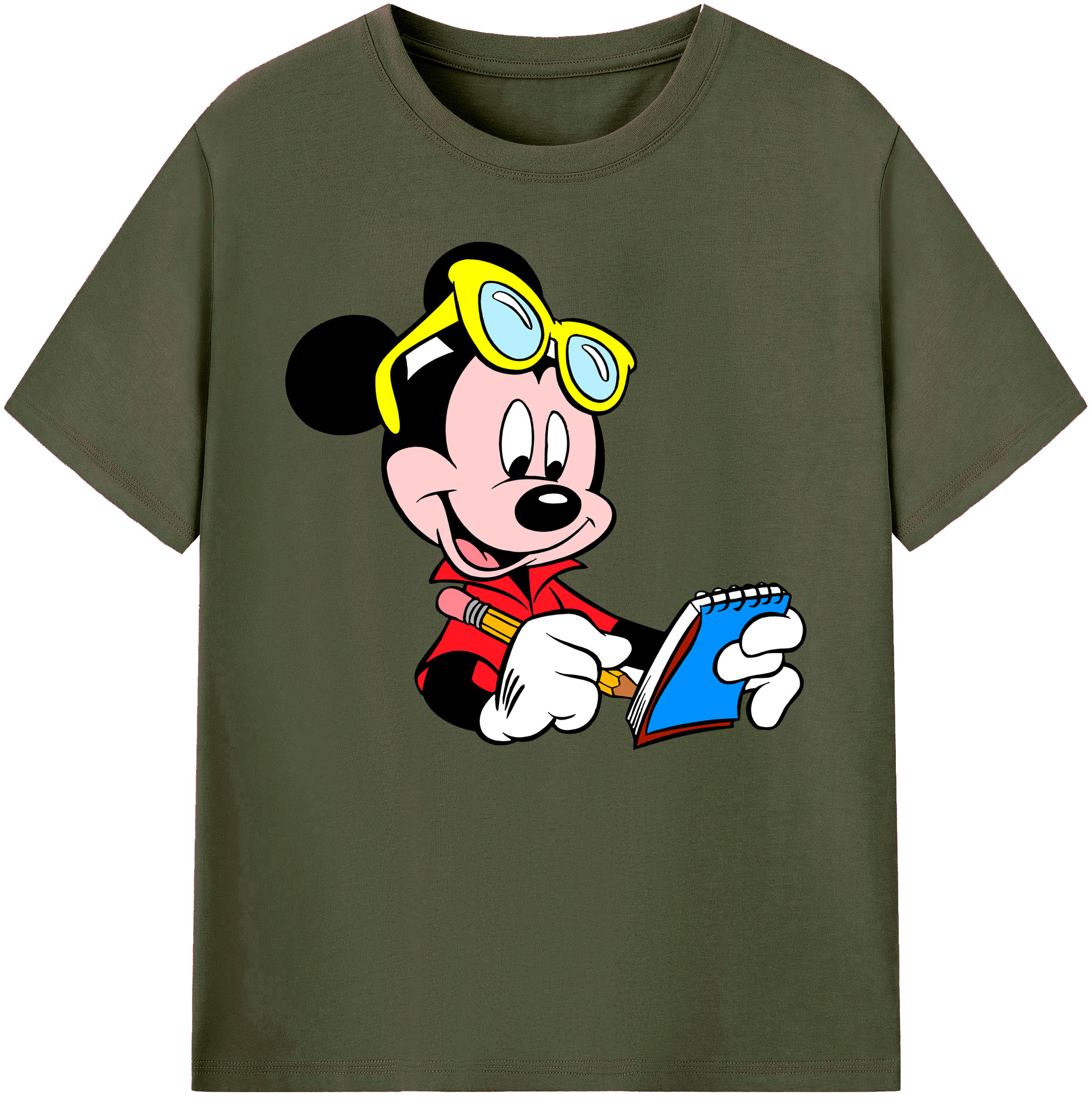ミッキーマウス Mickey Mouse 綿100％ メンズ半袖Tシャツ｜肌触りやわらか＆通気性